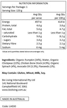 Load image into Gallery viewer, Little Harvesters - Puree Pouch - Chickpeas Flax & Pumpkin 120g from 6 months (box of 6)