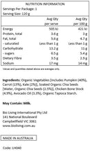 Load image into Gallery viewer, Little Harvesters - Puree Pouch - Pumpkin, Carrot, Kale, Chia seeds and bone broth with avocado oil (box of 6)