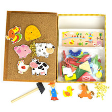 Load image into Gallery viewer, Kaper Kids Farm Tap a Shape Activity Board
