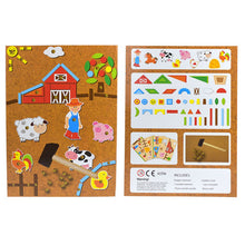 Load image into Gallery viewer, Kaper Kids Farm Tap a Shape Activity Board
