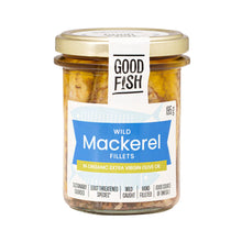 Load image into Gallery viewer, Good Fish Spanish Mackerel in Extra Virgin Olive Oil 200gm jar
